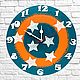 Wall Clock Cosmos Stars Clock with Large Numbers, Watch, Akhtyrsky,  Фото №1