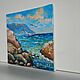  ' Seascape. Crimea' miniature in oil. Pictures. flamemilady. My Livemaster. Фото №6
