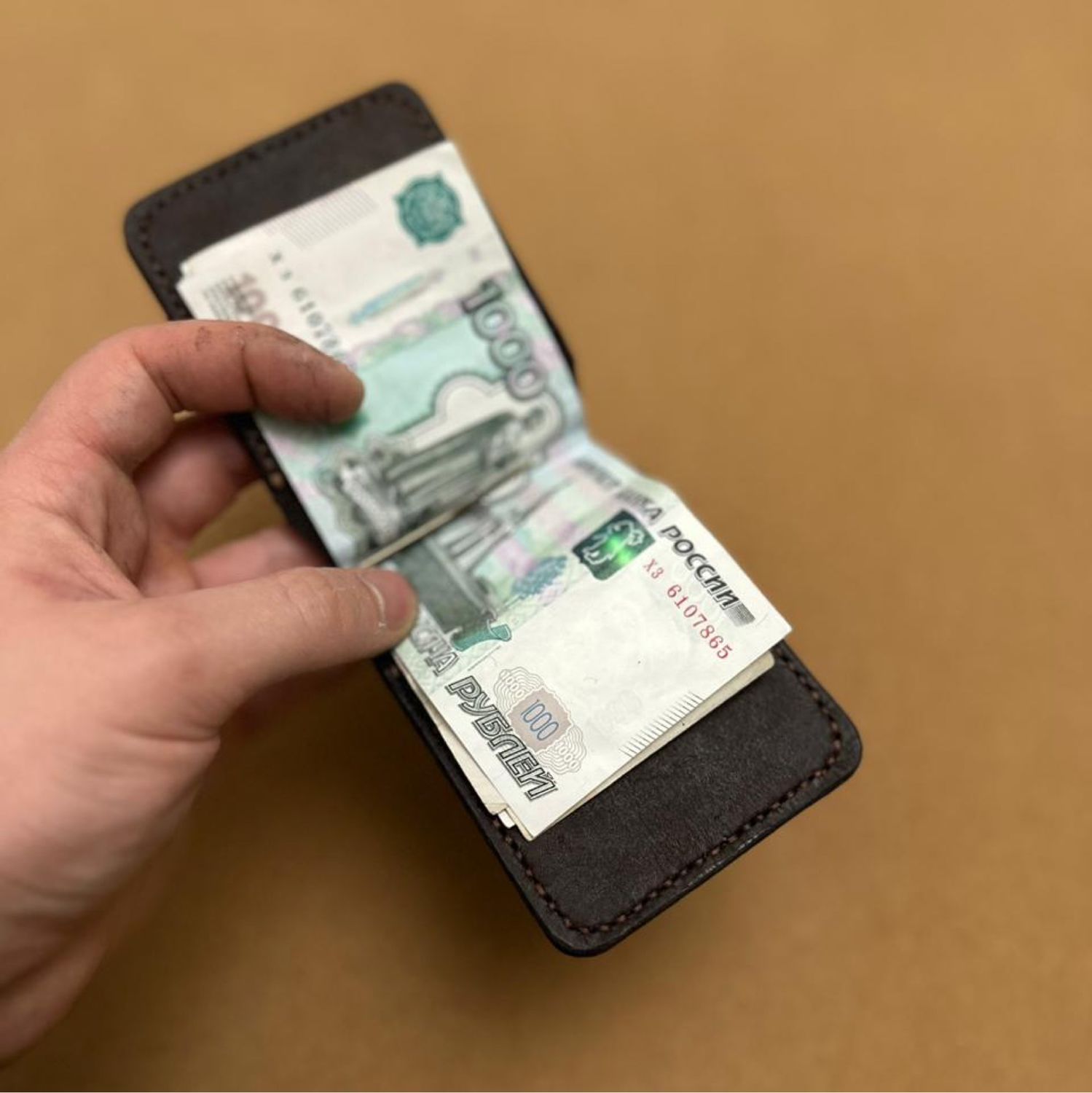 Зажим для денег мужской из натуральной кожи в интернет-магазине на ...