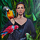  "Девушка с попугаями", Картины, Санкт-Петербург,  Фото №1