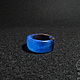 Ring in Wenge wood and resin (blue). Rings. Treas. Online shopping on My Livemaster.  Фото №2
