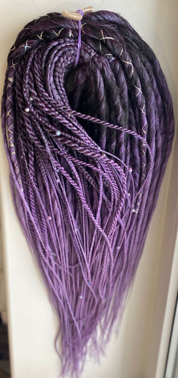 Дреды , де дреды гладкие микс с косами и спиральками – заказать на ...