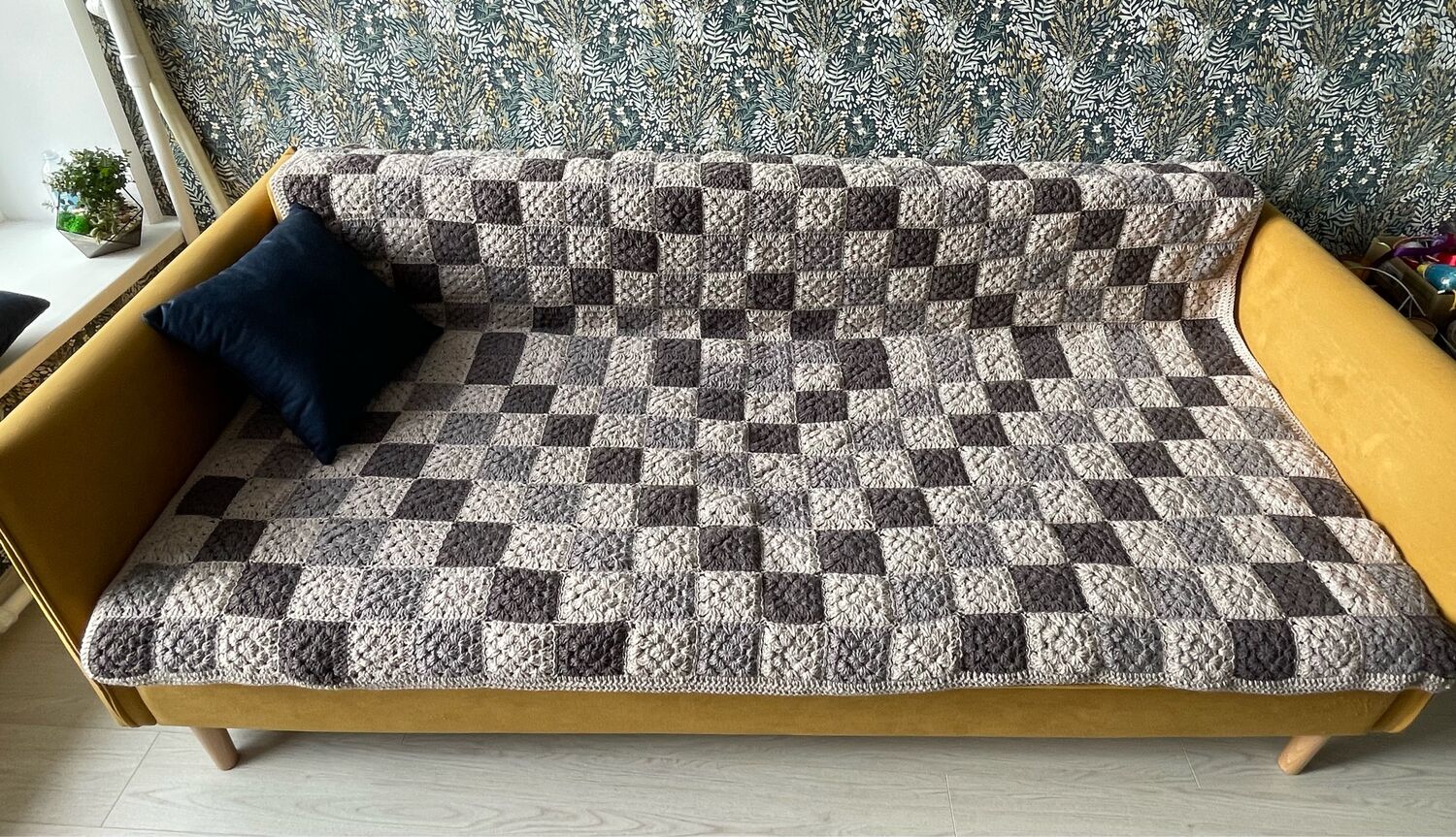 Плед покрывало ручной вязки в интернет-магазине на Ярмарке Мастеров ...