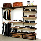 Для дома и интерьера handmade. Livemaster - original item Manchesteg wardrobe rack in loft style made of pipes. Handmade.