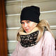 A set of knitted 'Golden leaves' Hat, beanie and Snood. Headwear Sets. Olga Lado. My Livemaster. Фото №4