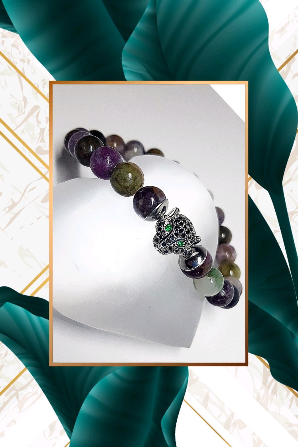 Браслет с натуральным турмалином на резинке в интернет-магазине Ярмарка ...