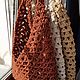 Авоська из хлопка " Адель". Авоська. Knitted basket. Ярмарка Мастеров.  Фото №4