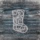Boot. Christmas decoration. Lace, Christmas sock, Chelyabinsk,  Фото №1