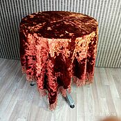 Plush curtain cut crimson on a cotton base 2 pieces 138 x 235 cm