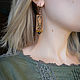 Boho earrings 'Copper Forest' with tiger eye and hematite. Earrings. Strangell Jewelry. My Livemaster. Фото №6