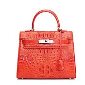 Сумки и аксессуары handmade. Livemaster - original item Women`s handbag, made of embossed crocodile skin, in red.. Handmade.