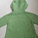 Light green knitted cardigan with a hood for a girl 2-3 years old as a gift. Childrens cardigan. Knit for you (Irina). My Livemaster. Фото №6