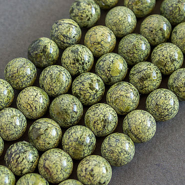 Украшения ручной работы. Ярмарка Мастеров - ручная работа Змеевик 8 и 12 мм серпентин бусины шар. Handmade.