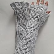 Аксессуары handmade. Livemaster - original item Mittens long Model with fingers. Handmade.