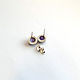 Order Earrings with charoite. little luxuries. Livemaster. . Stud earrings Фото №3
