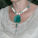 'Sea surf ' choker and green agate earrings. Jewelry Sets. Jewelry just for You (G-Korchagina). My Livemaster. Фото №4