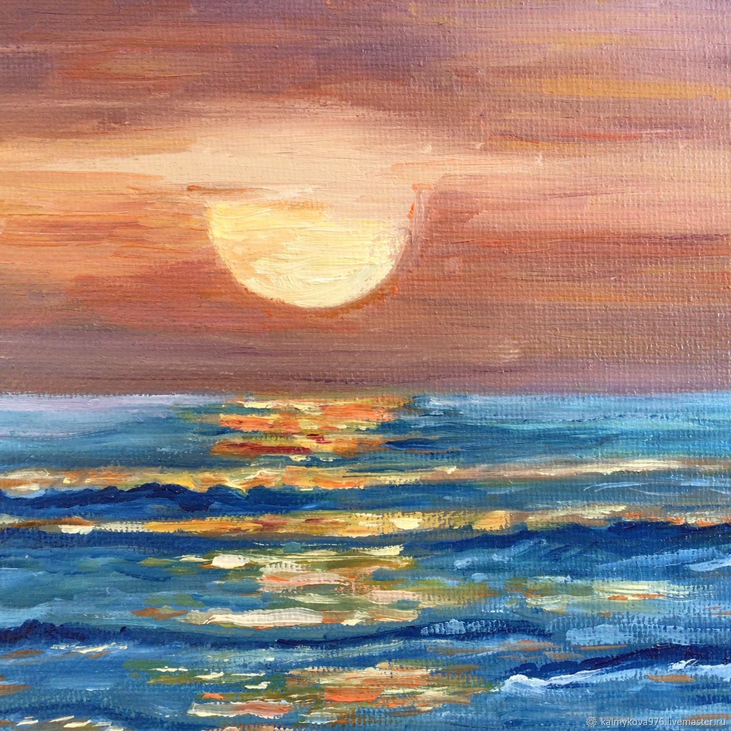 Картины: Закат в интернет-магазине Ярмарка Мастеров по цене 1700 ...