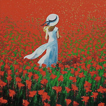 Материалы для творчества ручной работы. Ярмарка Мастеров - ручная работа Набор для вышивания: НА МАКОВОМ ПОЛЕ. Handmade.