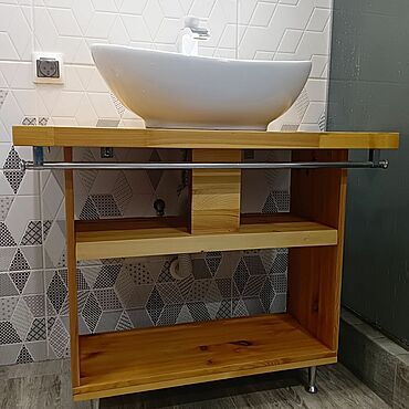 Мебель ручной работы. Ярмарка Мастеров - ручная работа Тумба под раковину. Handmade.