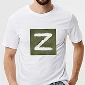 Мужская одежда handmade. Livemaster - original item T-shirt Z We don`t leave our own. Handmade.