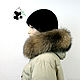 The edge of the hood from raccoon fur. Wholemeal. №1. Collars. Mishan (mishan). Online shopping on My Livemaster.  Фото №2