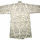 Летний узбекский халат из иката, сплетенной вручную ткани. Парео. Shark-guly. Ярмарка Мастеров.  Фото №4