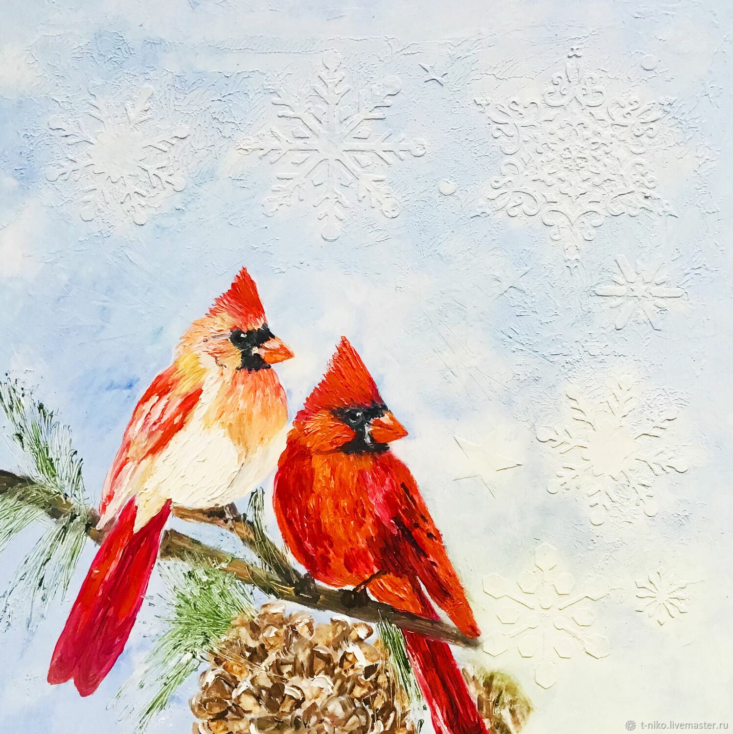 Картины: ПТИЧКИ НЕВЕЛИЧКИ – купить на Ярмарке Мастеров – R9YXGRU ...