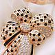Винтаж: SWAROVSKI Брошь «Кристальный шахматный бант». Броши винтажные. Retro Box Vintage. Ярмарка Мастеров.  Фото №4