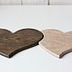 Order A set of oak cutting boards 'Two hearts'. derevyannaya-masterskaya-yasen (yasen-wood). Livemaster. . Cutting Boards Фото №3
