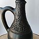 Decanter (damask) for wine. Black pottery. Decanters. Mochalka.. My Livemaster. Фото №6