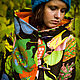 Light Cotton Coat with Tropic Fruits Print. Coats. mongolia. Online shopping on My Livemaster.  Фото №2