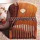 Provence comb, mulberry, wooden comb, wood inlay, Combs2, Kursk,  Фото №1