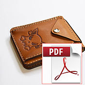 Материалы для творчества handmade. Livemaster - original item Compact wallet. PDF templates.. Handmade.