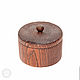 Textured Barrel cup with lid made of natural pine K45. Jars. ART OF SIBERIA. Online shopping on My Livemaster.  Фото №2