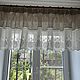 Linen lambrequin 'Natural with cambric' 60*340 cm. Curtains. Linen fantasy. My Livemaster. Фото №4