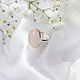 Silver ring with rose quartz, Jewelry Sets, Chaikovsky,  Фото №1