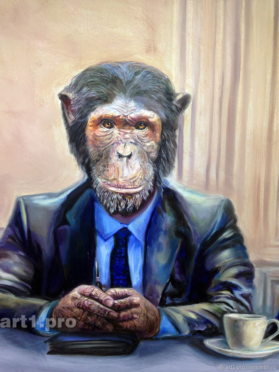 Картины с обезьянами в интерьере