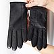 Size 6.5. Winter gloves made of genuine black leather. LABBRA. Vintage gloves. Butichok from N.. My Livemaster. Фото №6