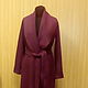 A light coat of loden clothes cardigan - Beet. Coats. AVS -dressshop. Online shopping on My Livemaster.  Фото №2