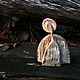 The angel of warmth. Wooden figure. The author's work, Christmas decorations, Pushkino,  Фото №1