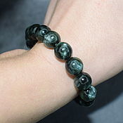 Украшения handmade. Livemaster - original item Bracelet natural stone serafinite (a clinochlore). Handmade.