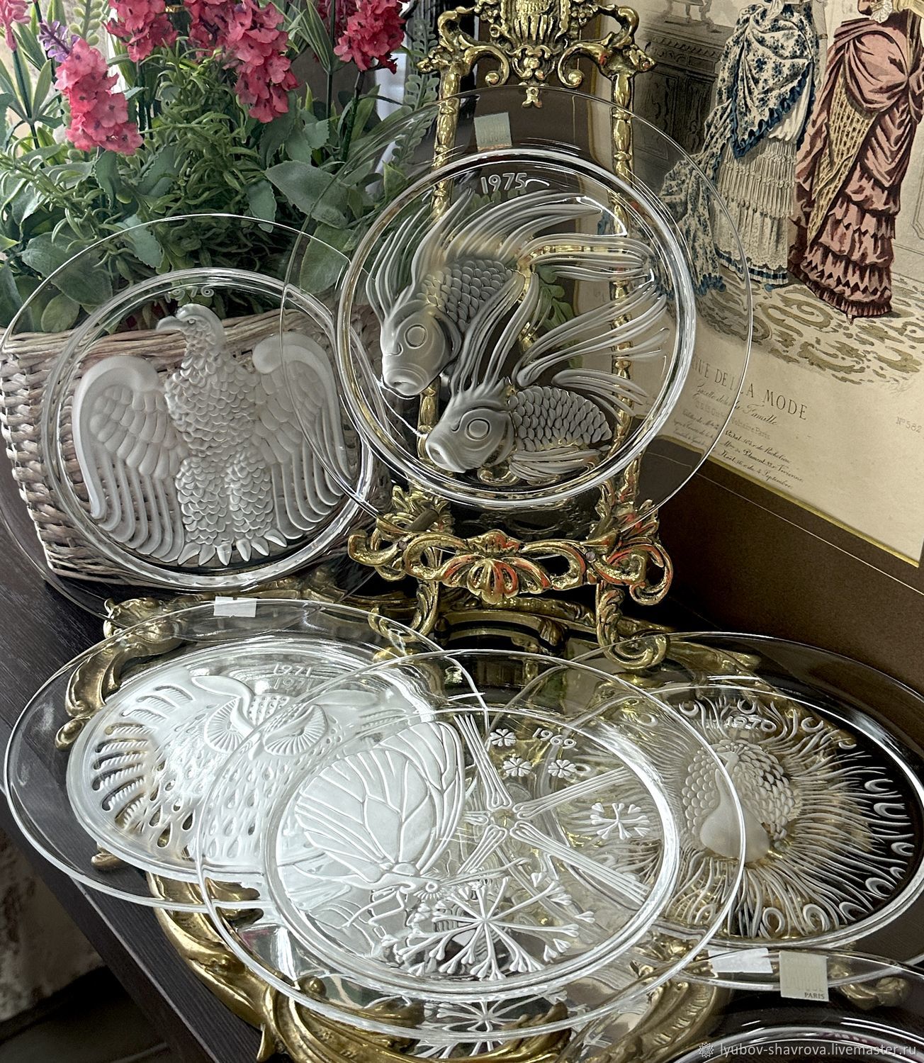 Винтаж: Коллекционные хрустальные тарелки Lalique купить в интернет ...