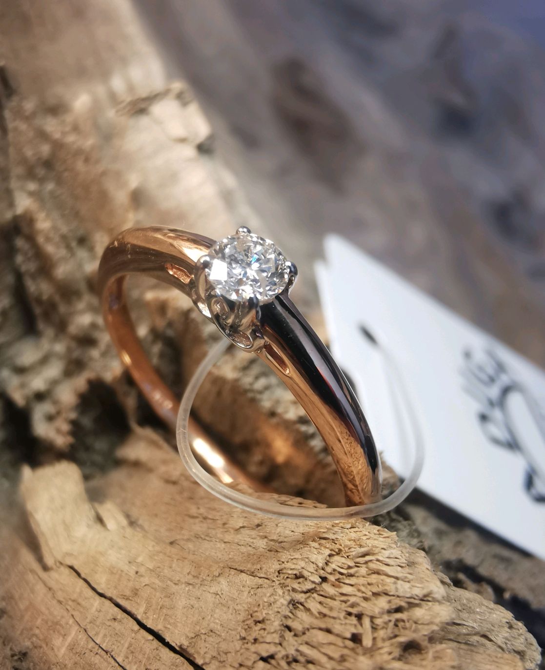 Помолвочное кольцо с черным бриллиантом ❤️ PIERRE - купить в Одинцово