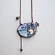 Necklace "Unattractive fish". Necklace. edodo. Online shopping on My Livemaster.  Фото №2