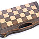 Chess backgammon carved 'Defent' 50, Harutyunyan. Backgammon and checkers. H-Present more, than a gift!. My Livemaster. Фото №4