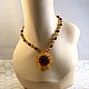Order  ' Amber flower'. Necklace made of amber and beads. IrinaSkripkaMBeads. Livemaster. . Pendant Фото №3