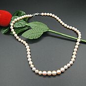 Украшения handmade. Livemaster - original item Necklace made of natural lavender pearls of class AAA. Handmade.