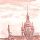 Пастель "Крыши Питера", триптих, картина, графика, недорого. Картины. Фаина Соловьева Живопись реализм. Ярмарка Мастеров.  Фото №5