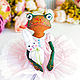 ❤❤❤ Лягушка кукла, жаба в подарок любимой. Куклы и пупсы. ❤❤❤КУКЛЫ❤БРОШИ❤ИГРУШКИ❤ Марина Эберт. Ярмарка Мастеров.  Фото №4