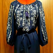 Одежда handmade. Livemaster - original item Embroidered dress 